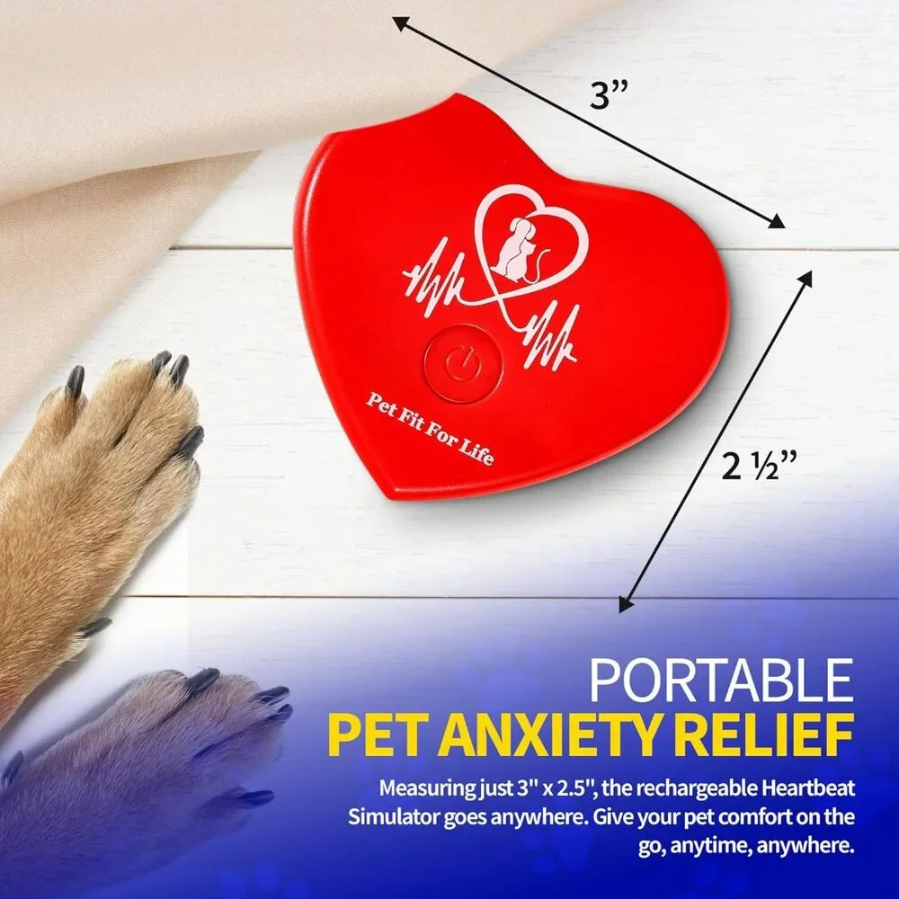 Rechargeable Red Heartbeat Simulator with USB Cord – Long-Lasting Heartbeat Toy